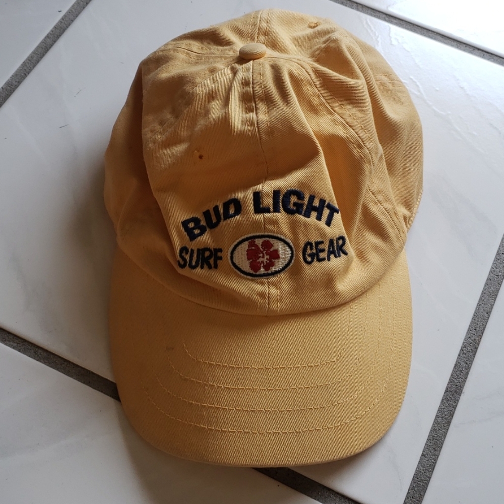 Old school like new "Bud Light, surf gear" ballcap
